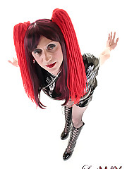 Lucimay dressed like a vamp looking dangerous and fucking sexy